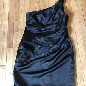 Black one strap dress
